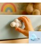 Bouton de meuble nuage en porcelaine poignée de tiroir chambre enfant - Boutons Mandarine