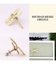 Bouton de meuble Libellule en métal doré – poignée décorative - Boutons Mandarine